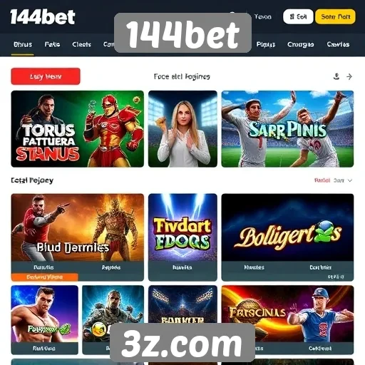 Principais jogos disponíveis na plataforma 144bet